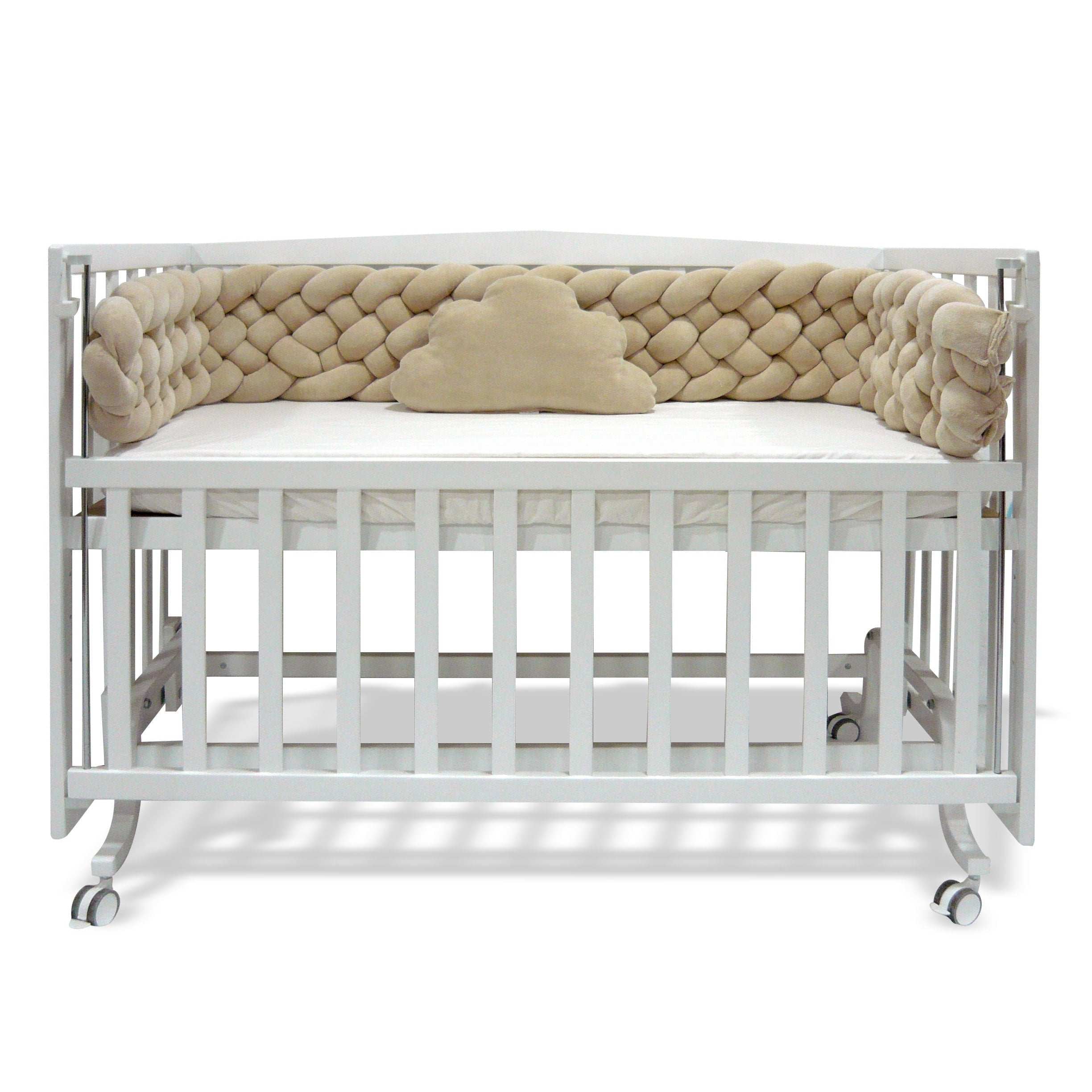 Elmalella Fluffy Braided Bedding Set Mocha