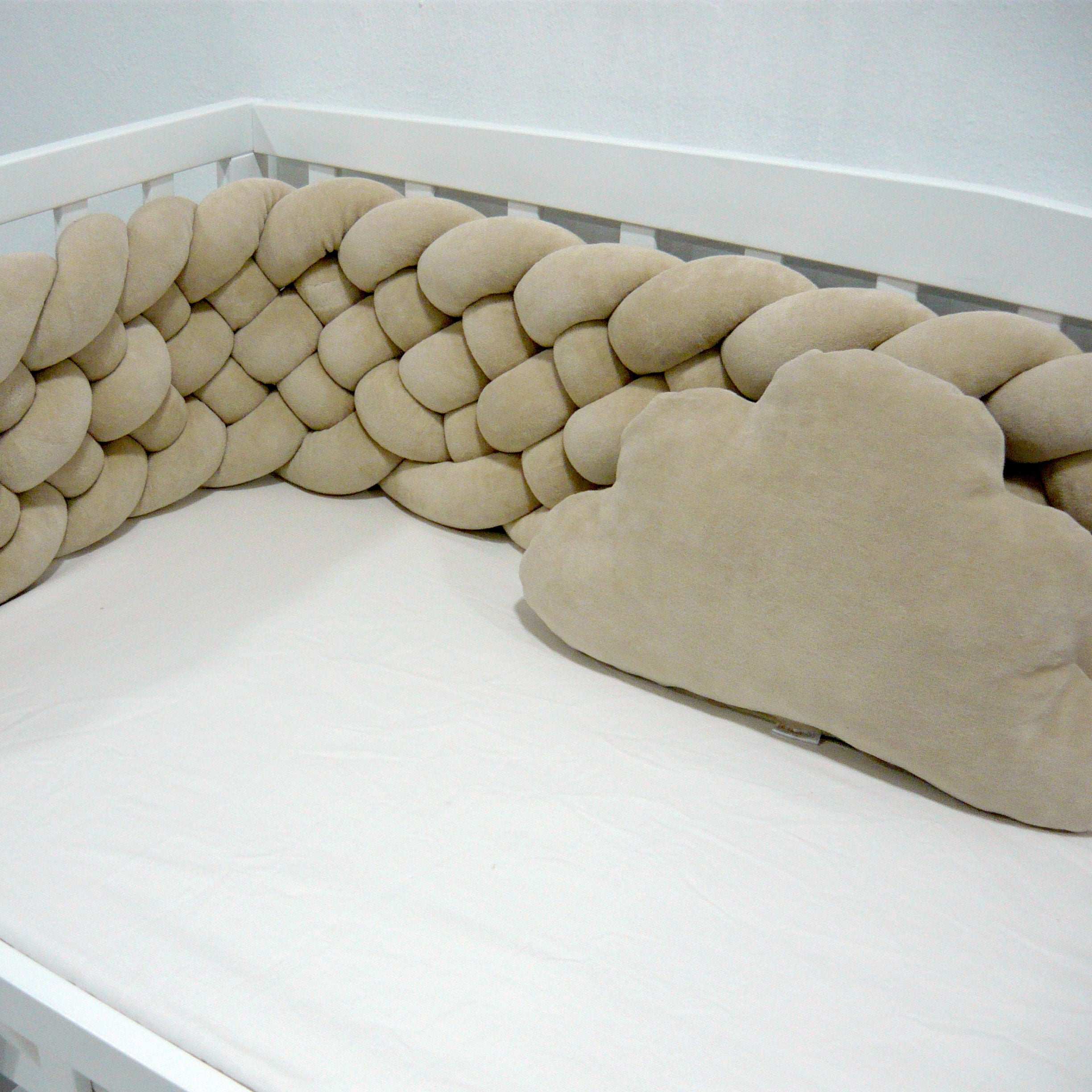 Elmalella Fluffy Braided Bedding Set Mocha