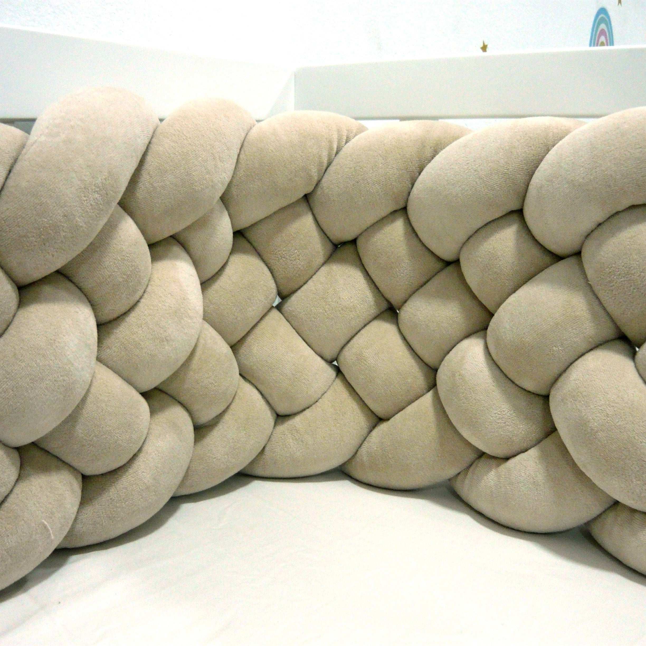 Elmalella Fluffy Braided Bedding Set Mocha