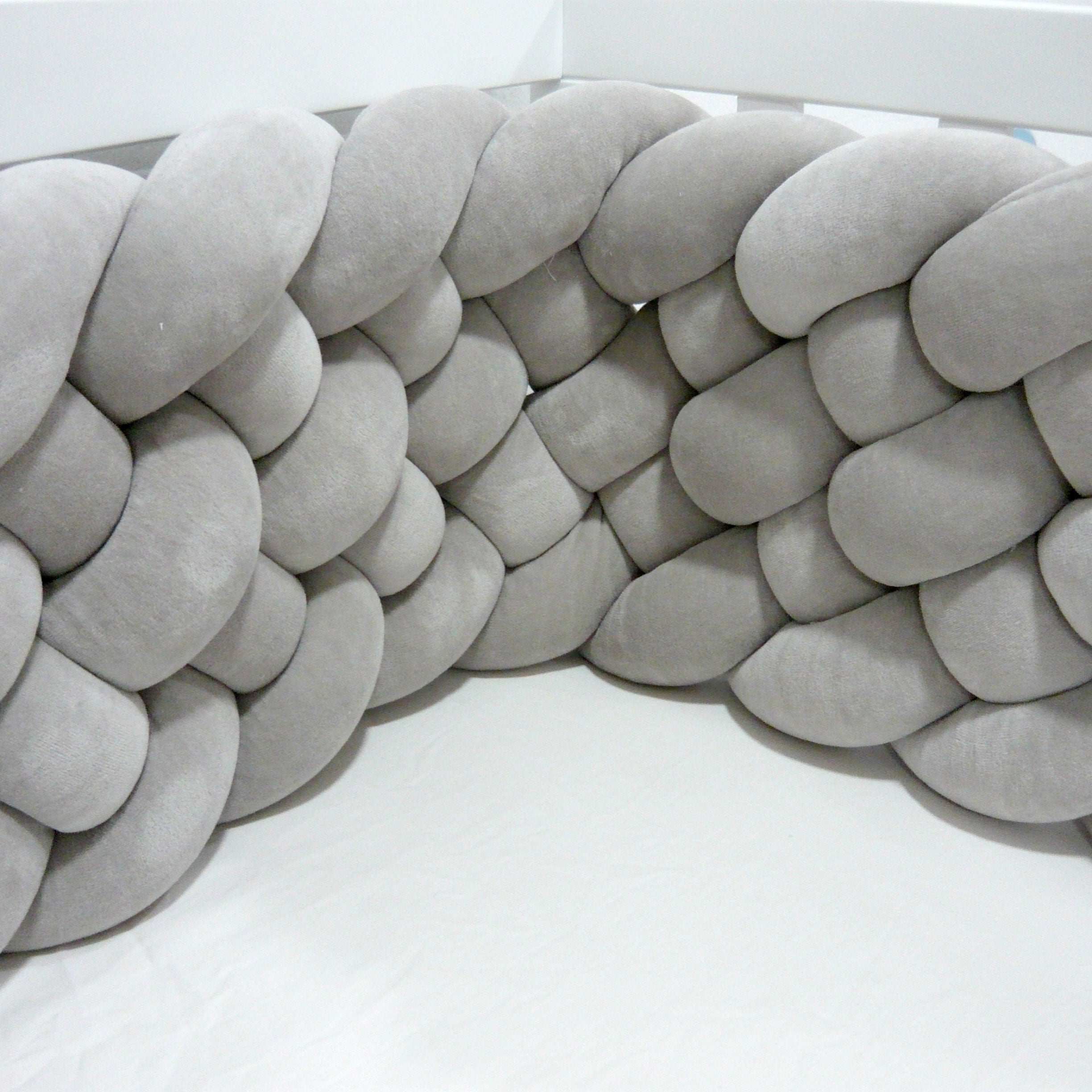Elmalella Fluffy Braided Bedding Set Stone