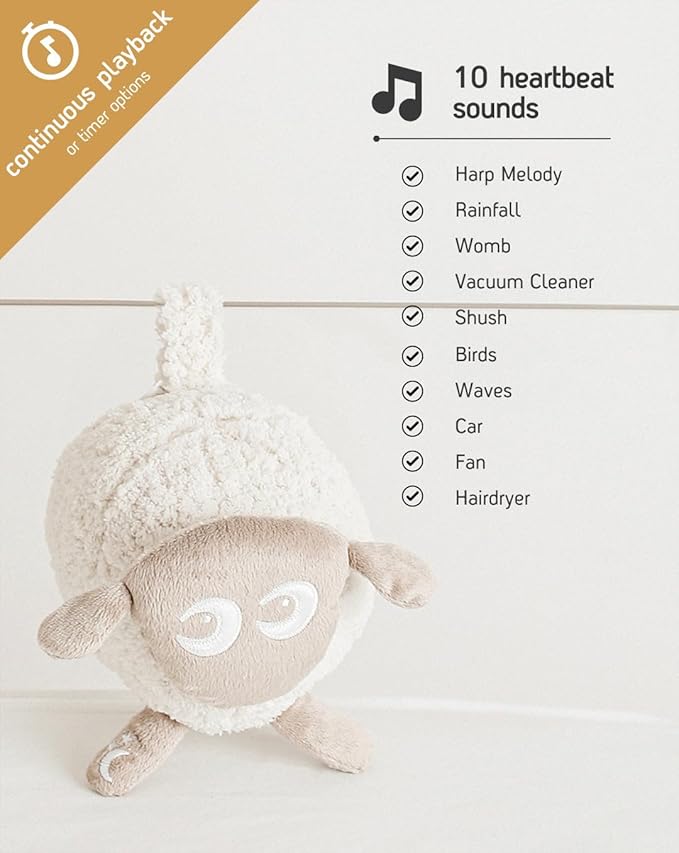 Ewan The Dream Sheep Sleep Aid Toy Deluxe Beige