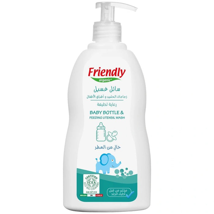 Friendly Organic  Fragrance Free Baby Bottle And Feeding Utensil Wash 500ml