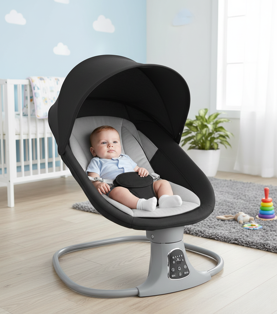 Moon Baby Rocker Black