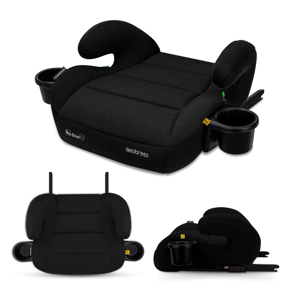 Neobreez i Sanfaro Isofix Backless Booster i Size Car Seat Black
