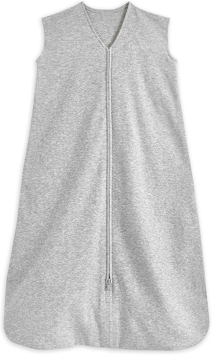 Halo SleepSack Sleep Bag 0.5 Tog 100% Cotton Heather Grey 6 to 18 months