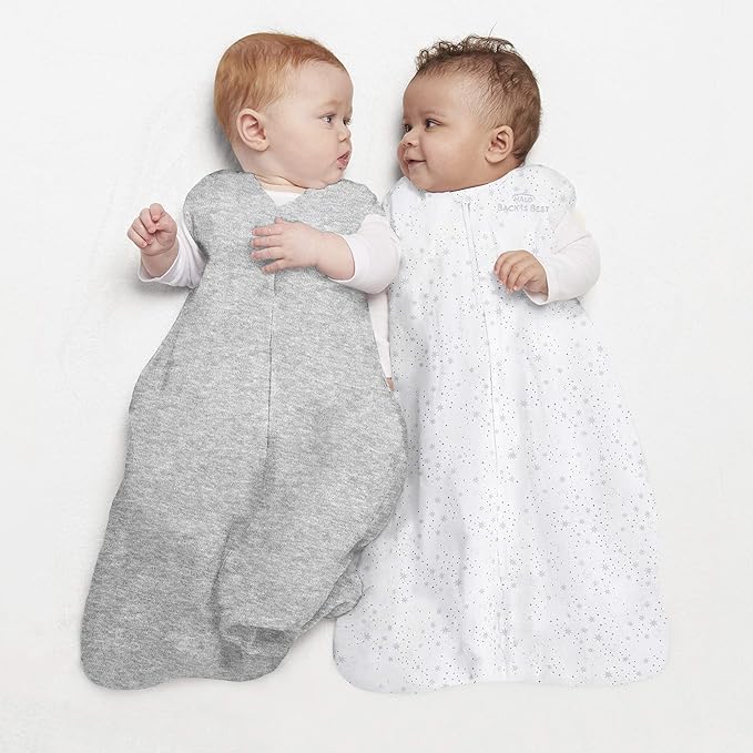 Halo SleepSack Sleep Bag 0.5 Tog 100% Cotton Heather Grey 6 to 18 months