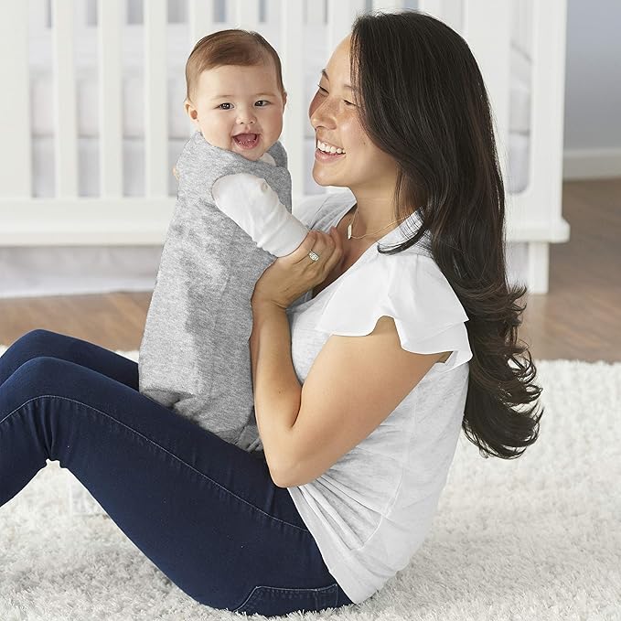 Halo SleepSack Sleep Bag 0.5 Tog 100% Cotton Heather Grey 6 to 18 months