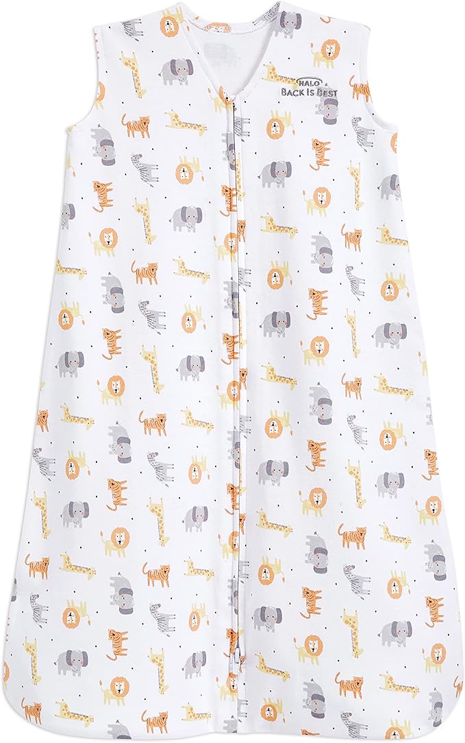 Halo Baby Sleeping Bag 0.5 Tog SleepSack 100% Cotton Jungle 6 to 18 months