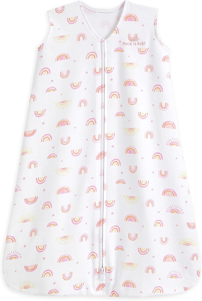 Halo Baby Sleeping Bag 0.5 Tog SleepSack 100% Cotton Sunshine Rainbows 6 to 18 months