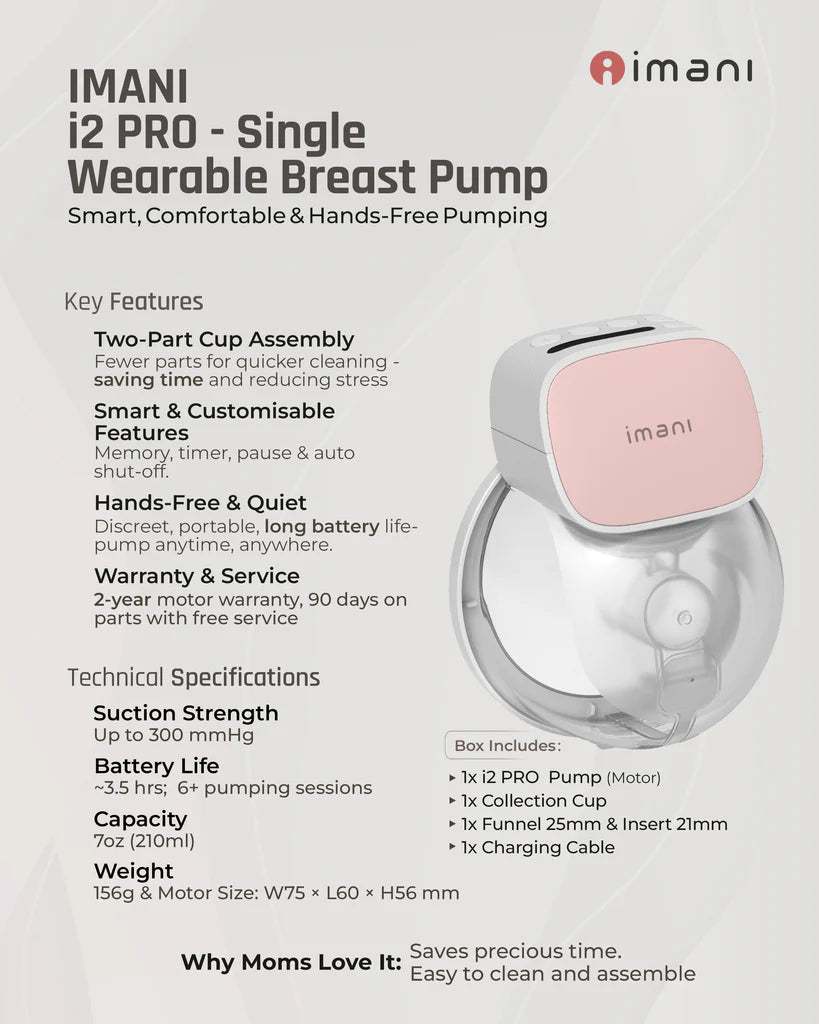 IMANI i2 PRO Single Wearable Breast Pump