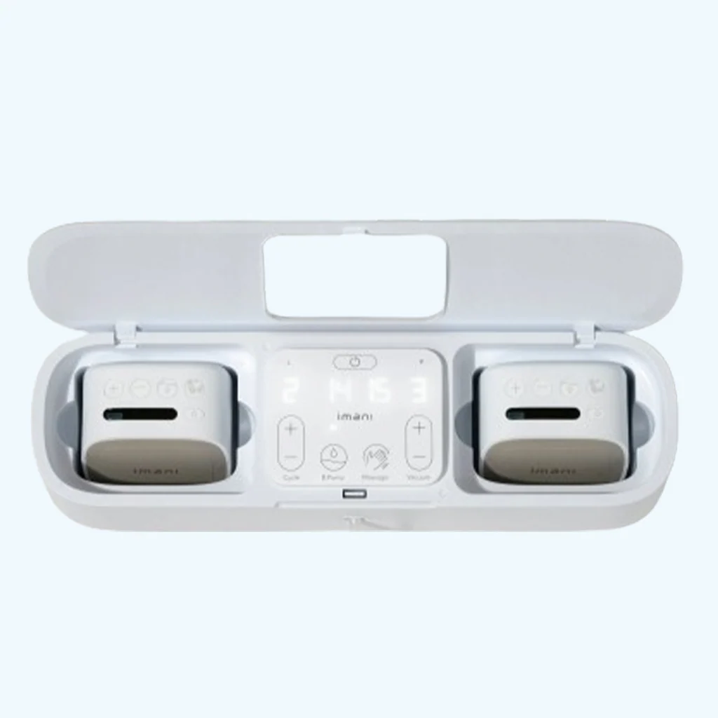 مضخة الثدي الكهربائية القابلة للارتداء من إيماني i2 Plus iBox، 3 في 1، درجة طبية، بدون استخدام اليدين