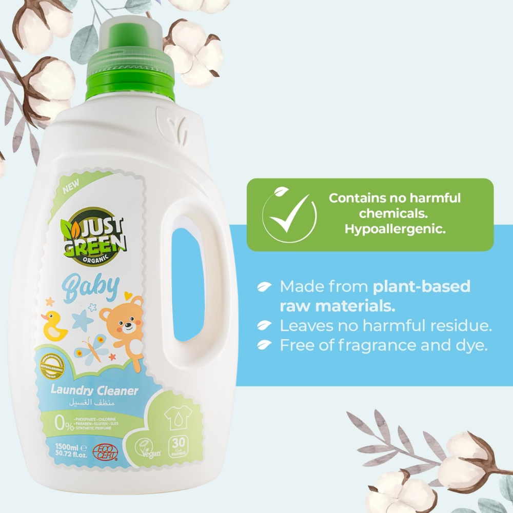 Just Green Organic Baby Laundry Liquid 1500ml