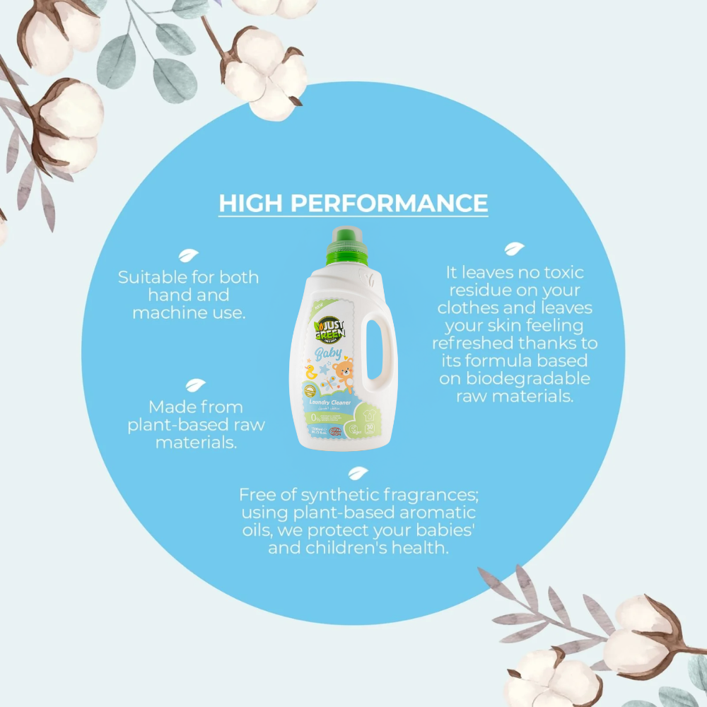 Just Green Organic Baby Laundry Liquid 1500ml