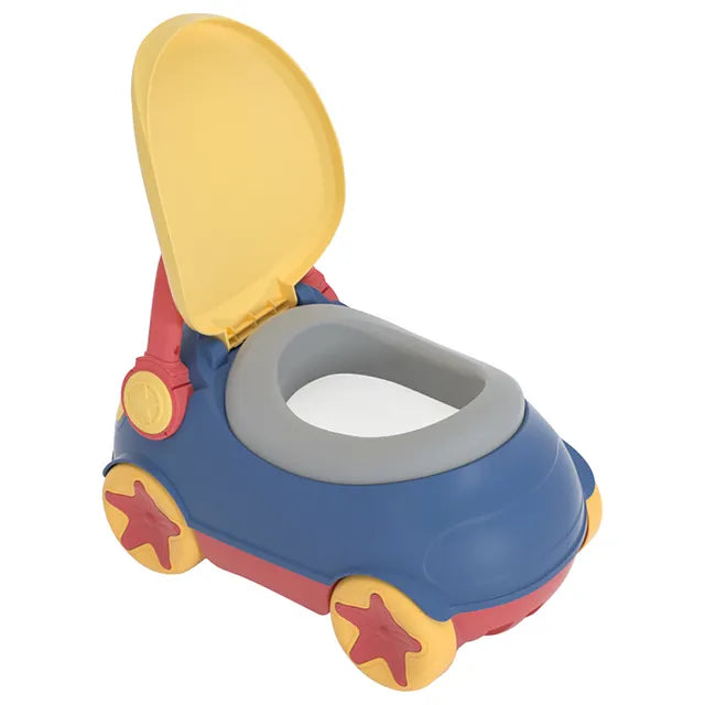 Little Angel Baby Potty Training Toilet Seat With Car Shape Blue