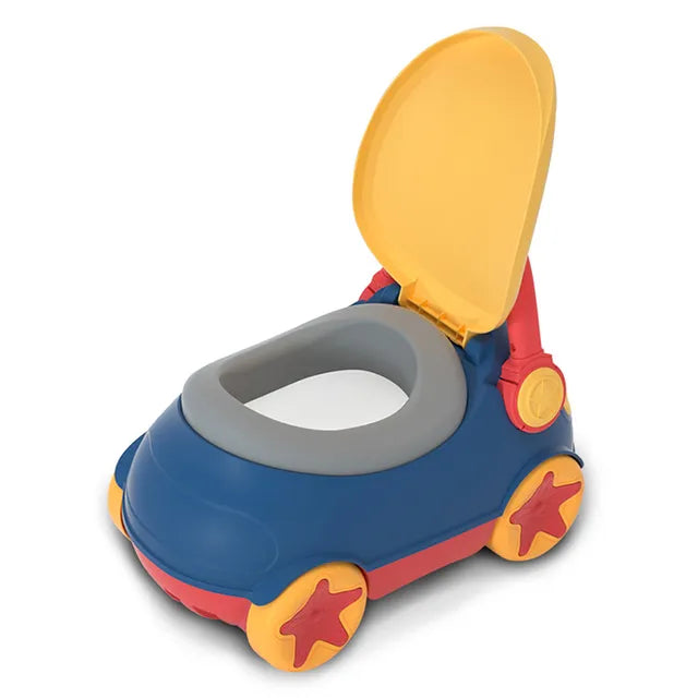 Little Angel Baby Potty Training Toilet Seat With Car Shape Blue