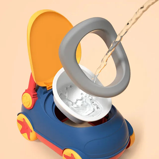 Little Angel Baby Potty Training Toilet Seat With Car Shape Blue