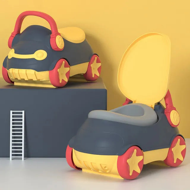 Little Angel Baby Potty Training Toilet Seat With Car Shape Grey