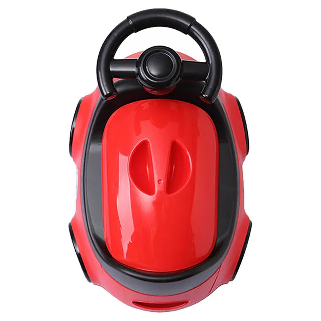 Little Angel Baby Potty Car Design Training Seat With Steering- Red