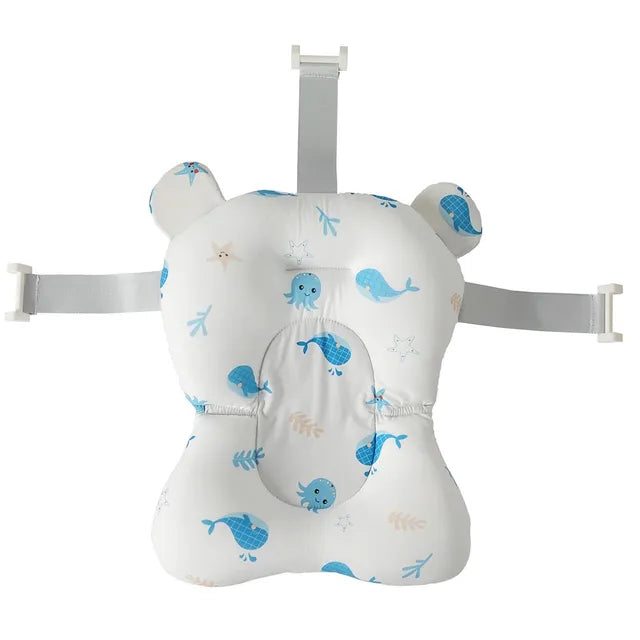 Little Angel Non Slip Baby Bathtub Mat Whale White