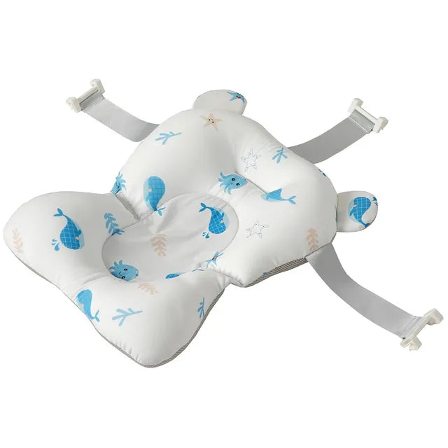 Little Angel Non Slip Baby Bathtub Mat Whale White