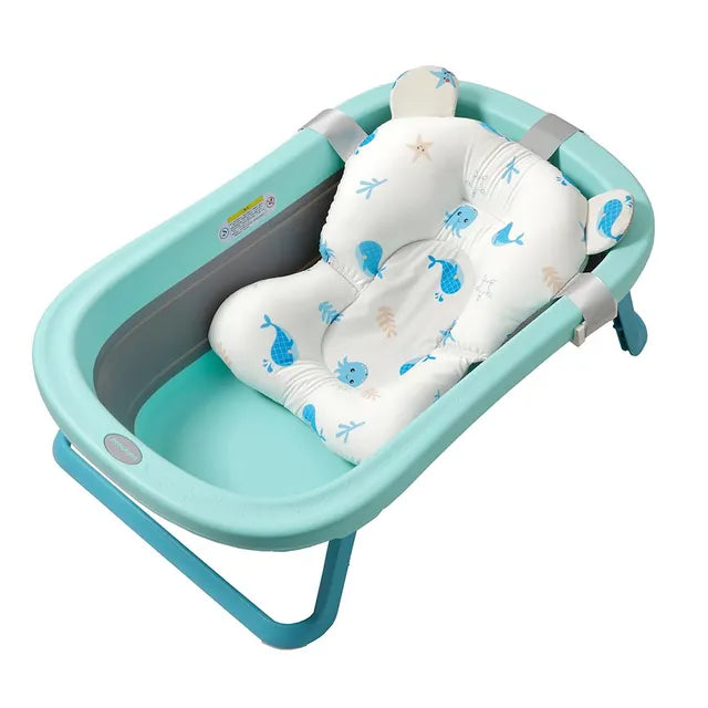 Little Angel Non Slip Baby Bathtub Mat Whale White