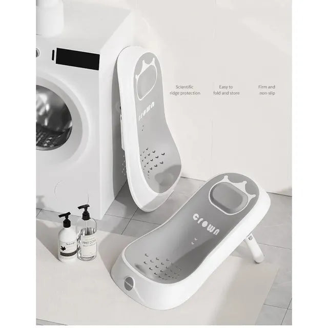 Little Angel Baby Bath Seat Support For Newborn Non Slip- Grey