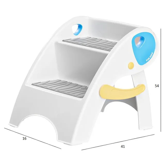 Little Angel Baby Foldable Step Stool Blue