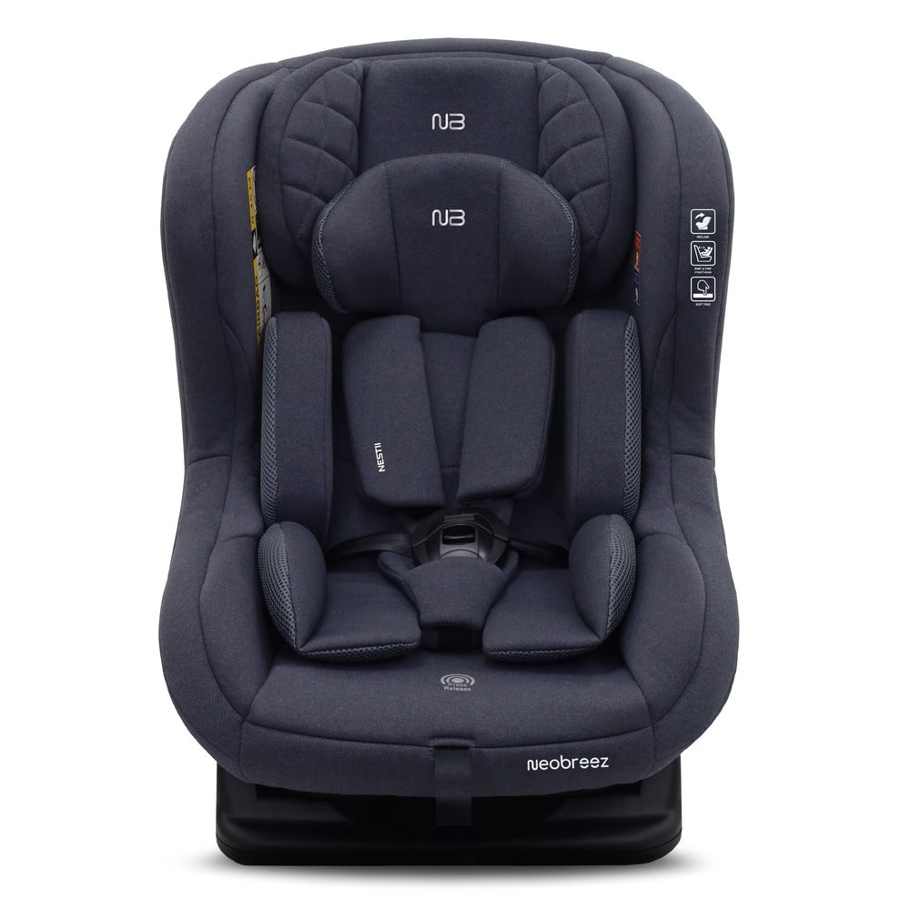 نيوبريز نيستي 2 في 1 مقعد سيارة قابل للتحويل للأطفال الرضع باللون الرمادي