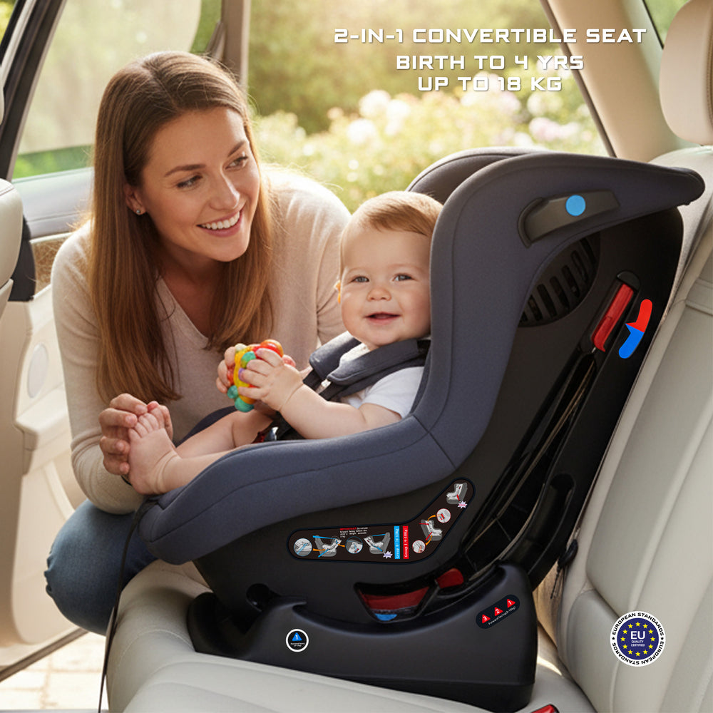 Neobreez Nestii 2 In 1 Convertible Baby Infant Car Seat Grey