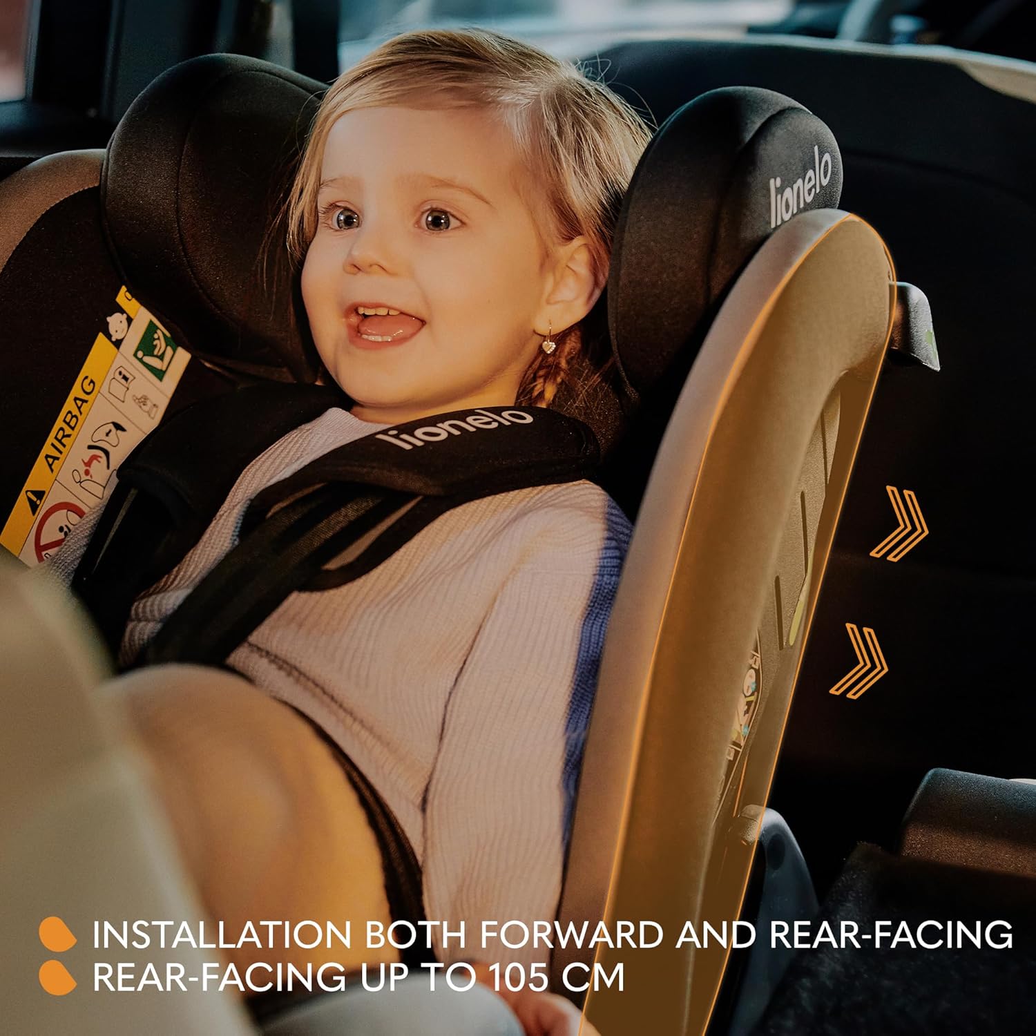 مقعد سيارة للأطفال من ليونيلو AART i-Size للأطفال من وزن 0 إلى 36 كجم