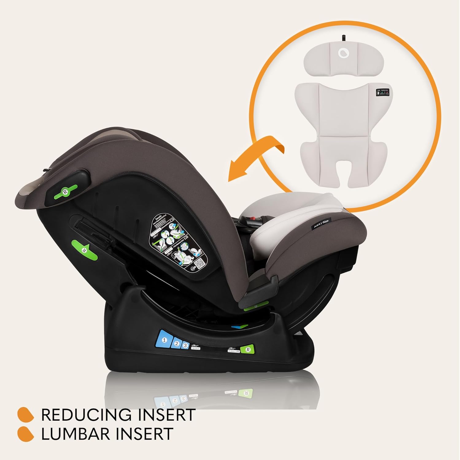 مقعد سيارة للأطفال من ليونيلو AART i-Size للأطفال من وزن 0 إلى 36 كجم