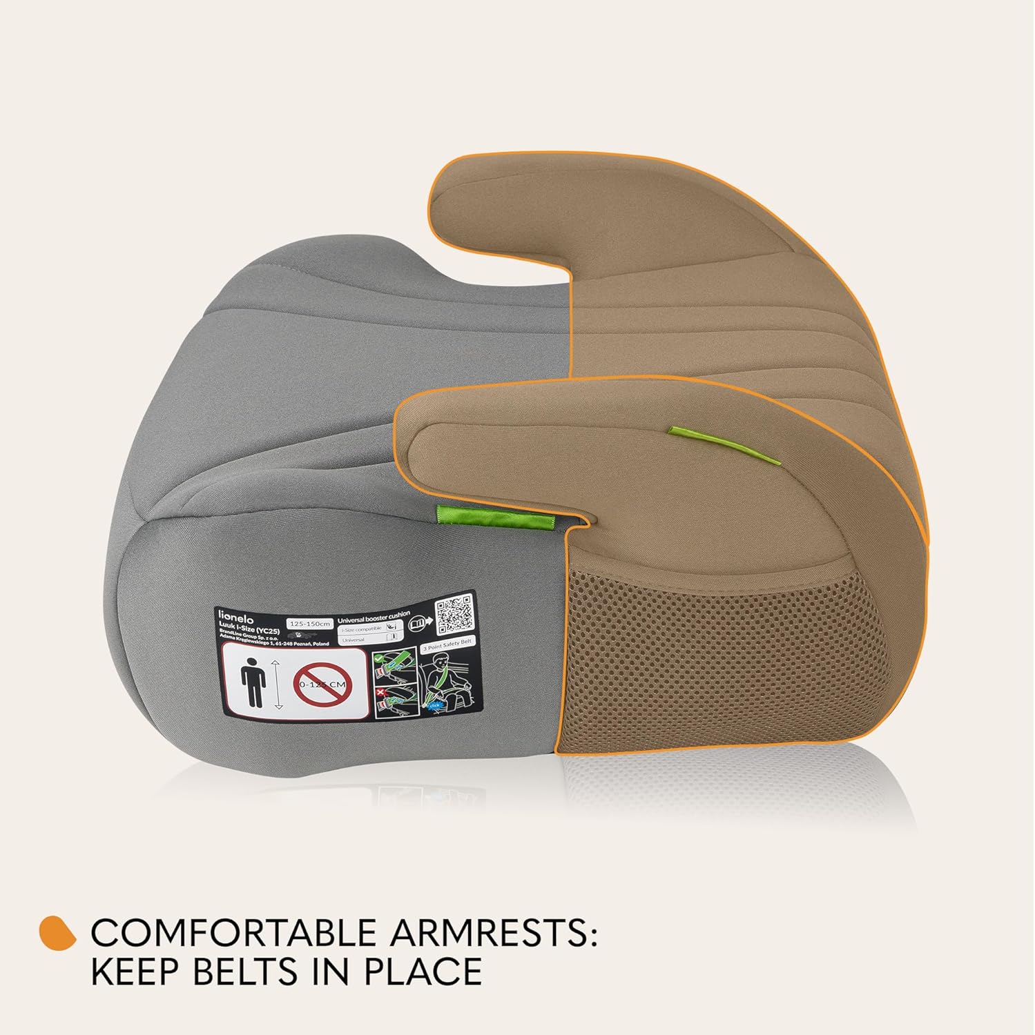 مقعد سيارة داعم للأطفال من ليونيلو، مقاس لوك 1، مناسب للأطفال من 22 إلى 36 كجم