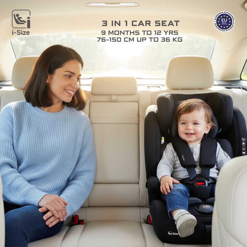 Neobreez i Bostoni 3 In 1 Toddler i Size Car Seat Black