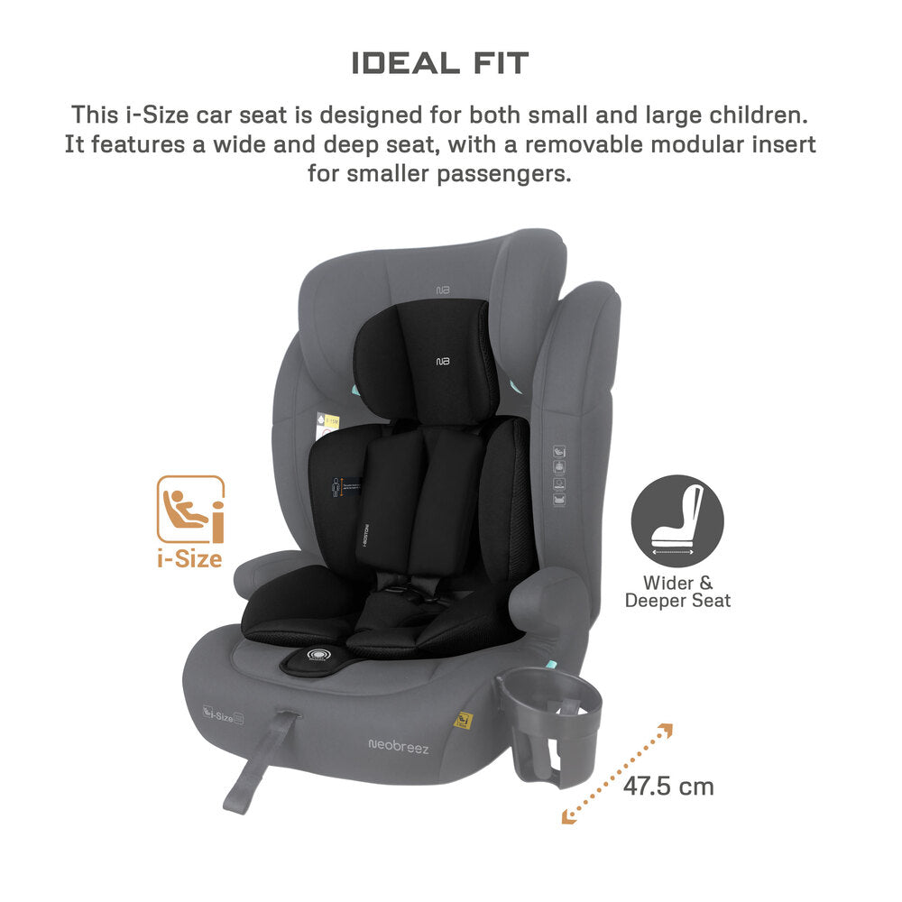 Neobreez i Bostoni 3 In 1 Toddler i Size Car Seat Black
