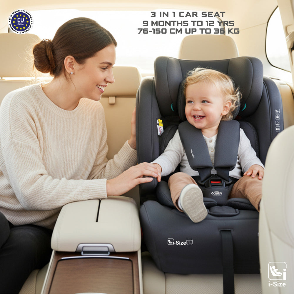 Neobreez i Bostoni 3 In 1 Toddler i Size Car Seat Grey
