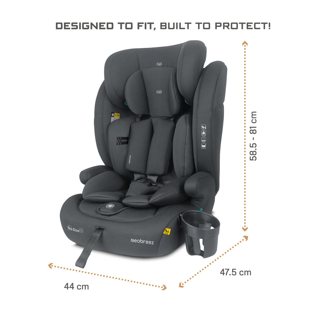 Neobreez i Bostoni 3 In 1 Toddler i Size Car Seat Grey