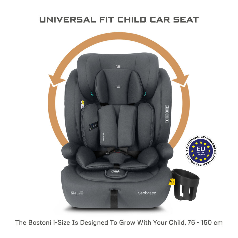 Neobreez i Bostoni 3 In 1 Toddler i Size Car Seat Grey
