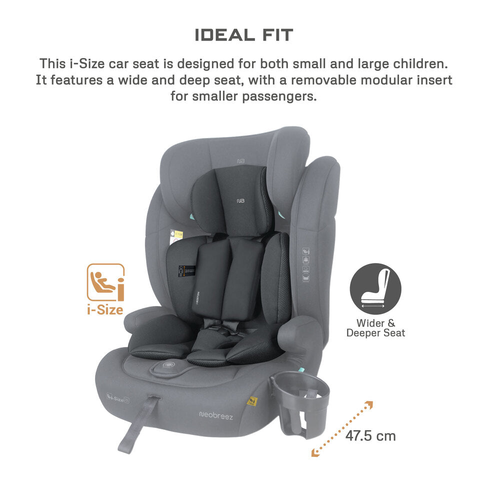 Neobreez i Bostoni 3 In 1 Toddler i Size Car Seat Grey