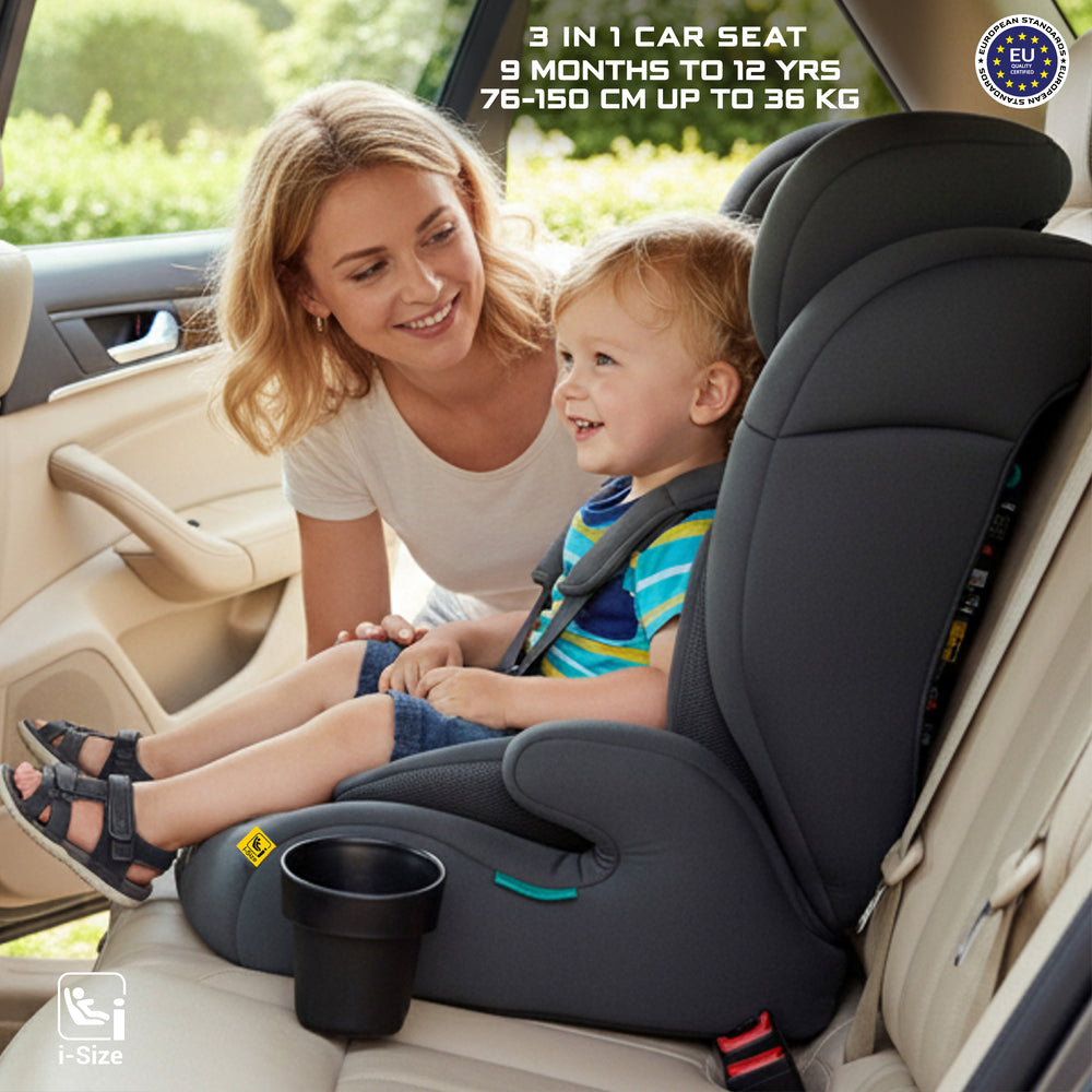 Neobreez i Bostoni 3 In 1 Toddler i Size Car Seat Grey