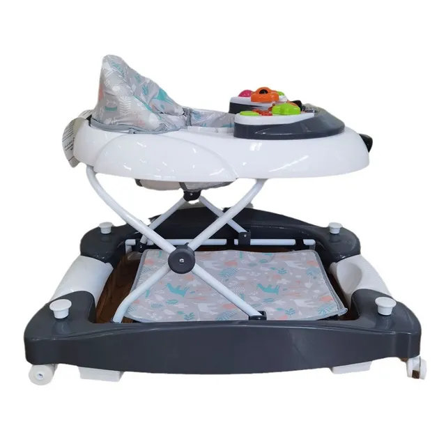 Little Learners 2 In 1 Baby Walker And Jumper Grey