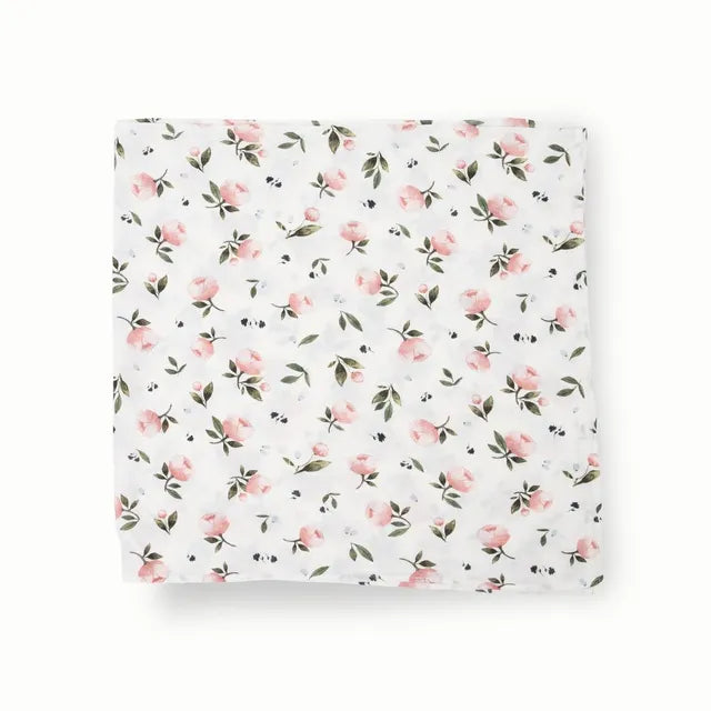 Little Unicorn Stretch Knit Swaddle 2 Pack Watercolor Rose