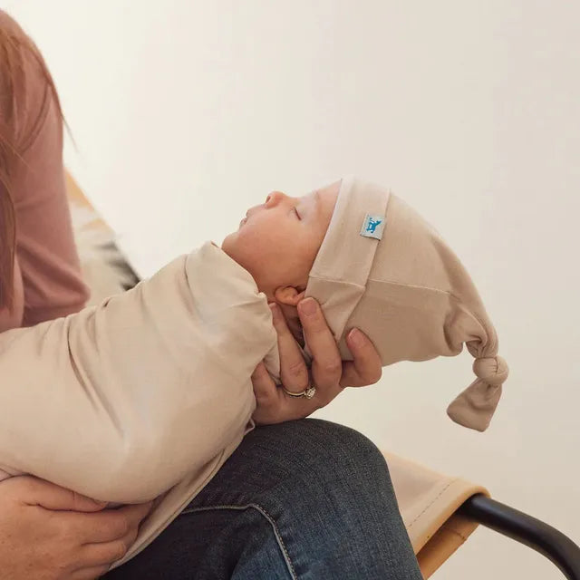 Little Unicorn Stretch Knit Swaddle and Hat Set Soft Blush