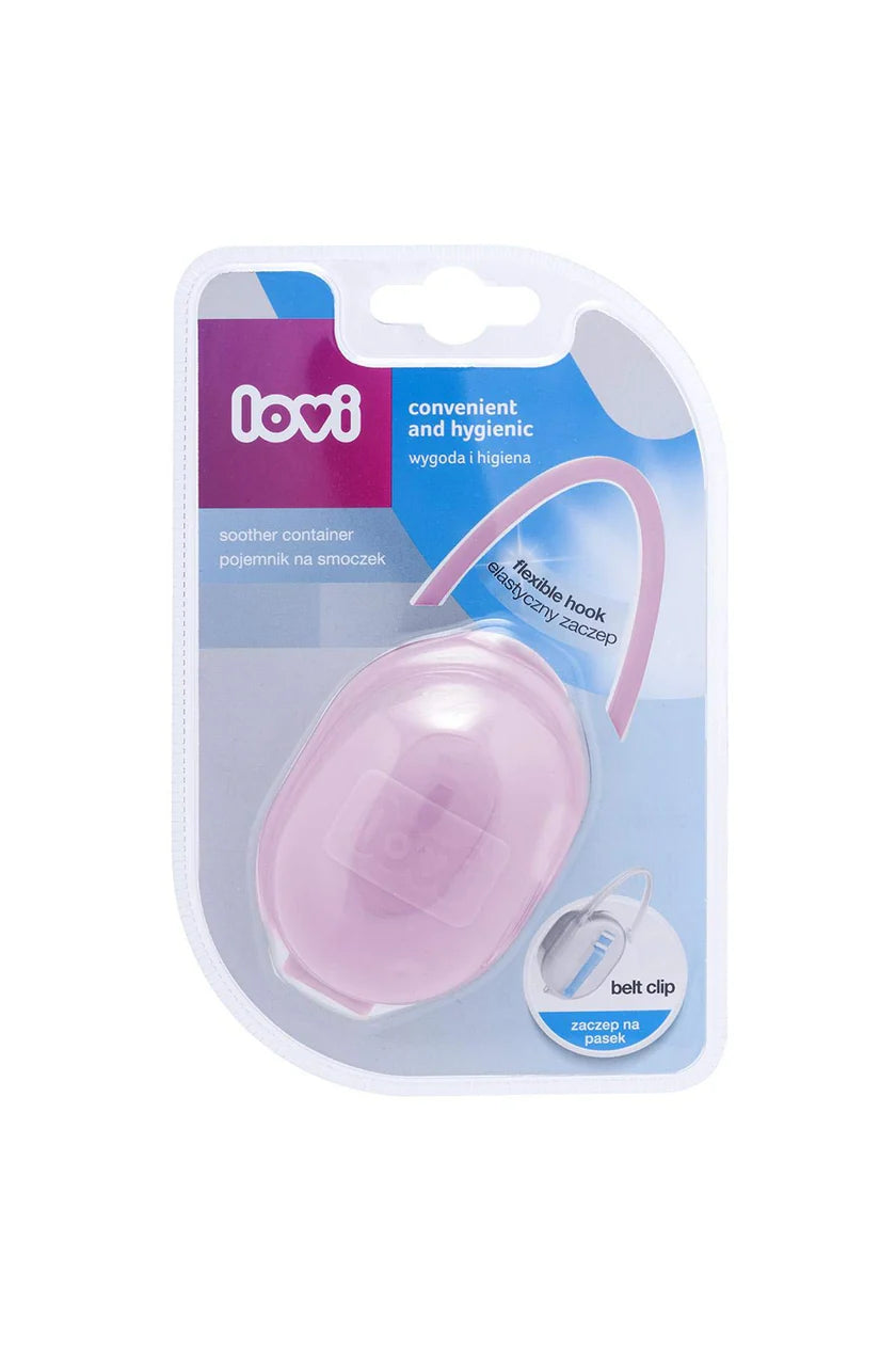 Lovi Baby Soother Container Rose 0M+
