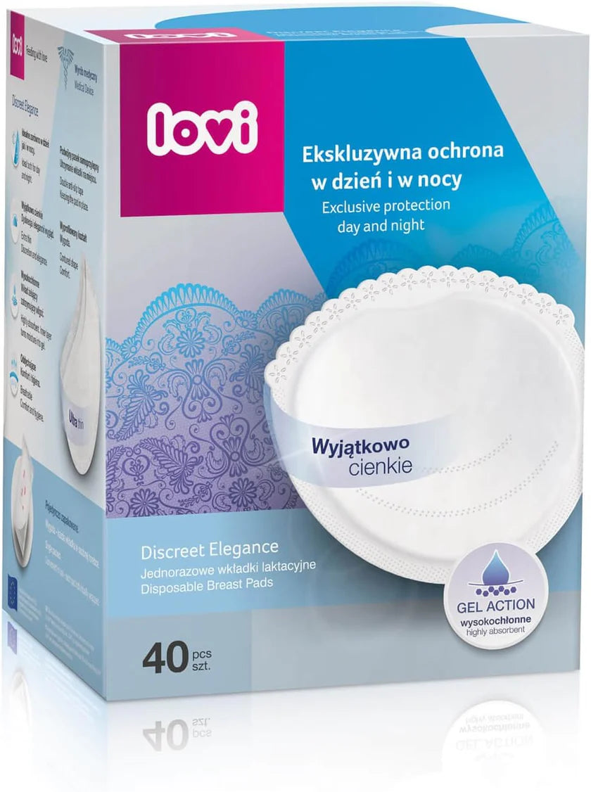 Lovi Baby Disposable Breast Pads White 40PCS
