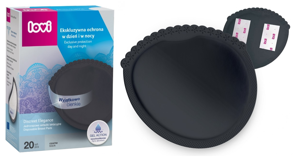 Lovi Baby Disposable Breast Pads Black 20PCS