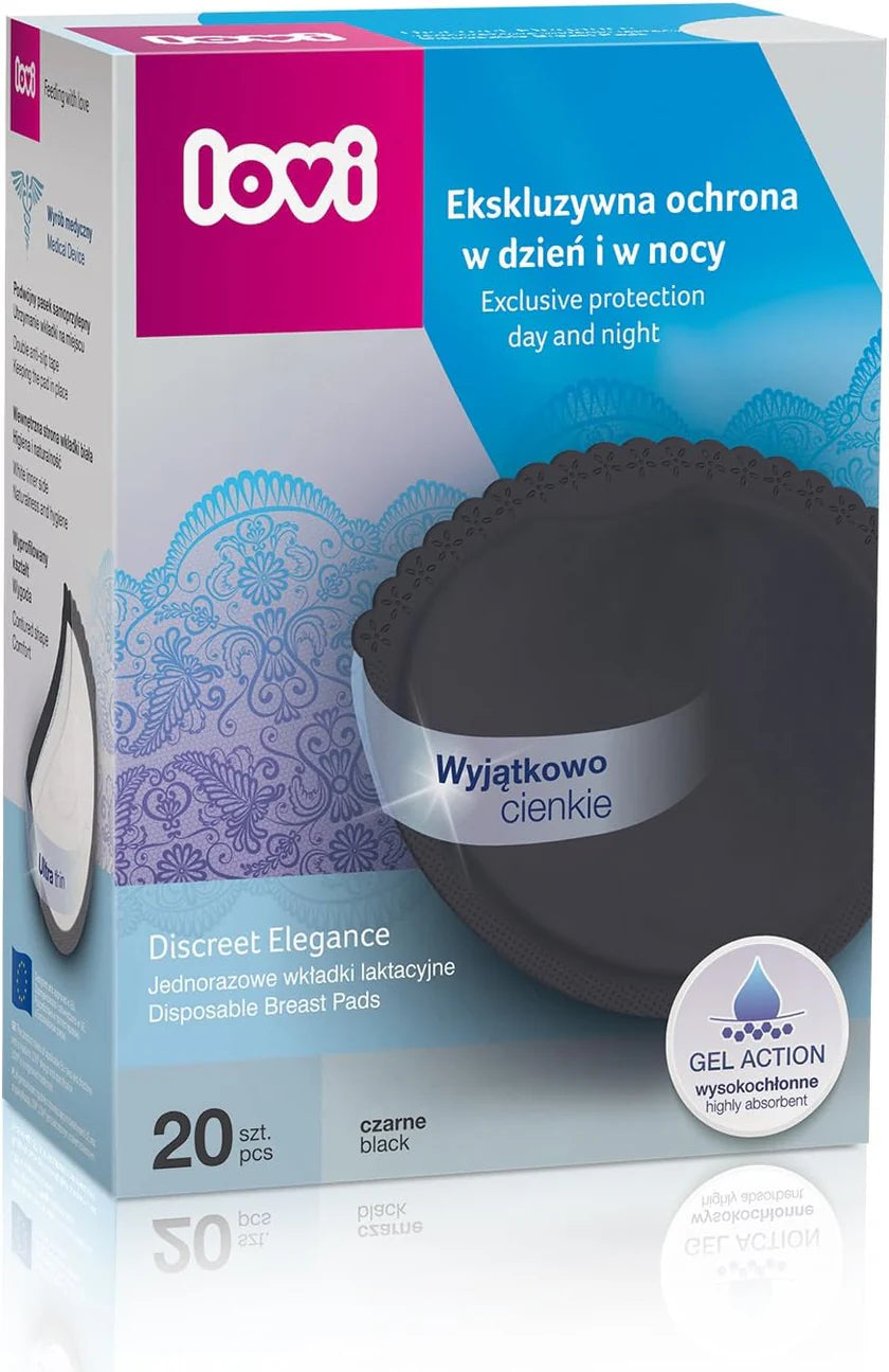 Lovi Baby Disposable Breast Pads Black 20PCS