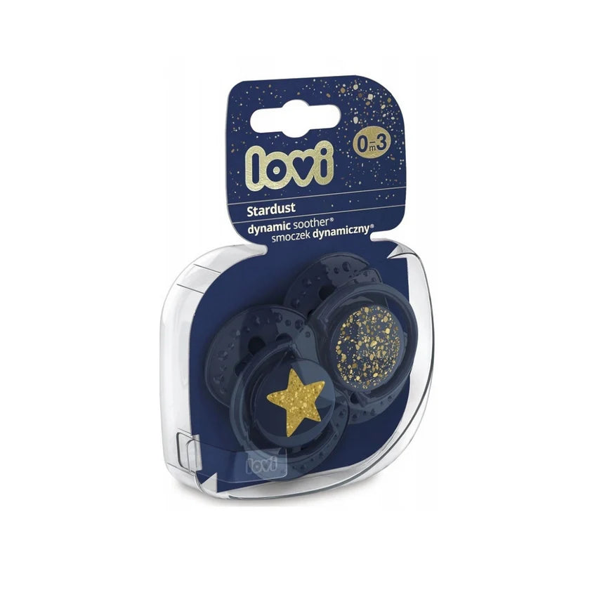 Lovi Baby Soother Stardust Blue 0-3M 2PCS