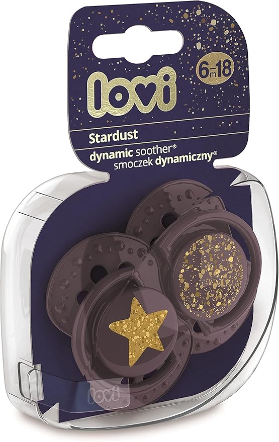 Lovi Baby Soother Stardust Blue 6-18M 2PCS