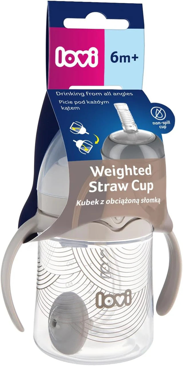 Lovi Baby Weighted Straw Cup 6M+ Harmony 150ML