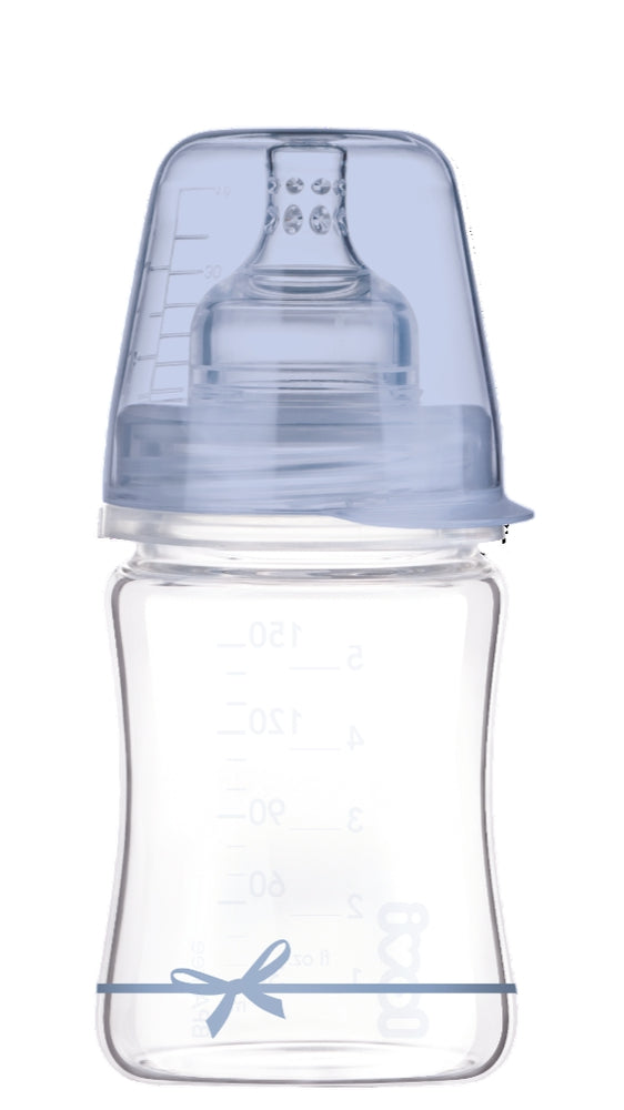 Lovi Baby Glass Bottle Boy Slow 3M+250ML